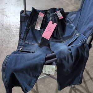 Stylish Blue Straight Leg Women's Pants